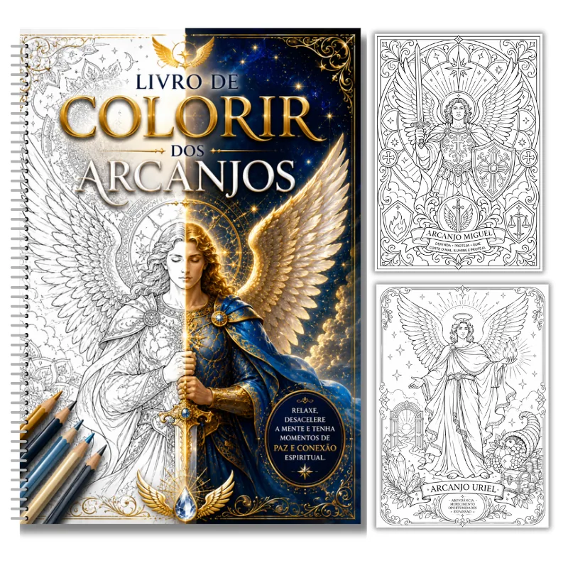 Livro de Colorir dos Arcanjos