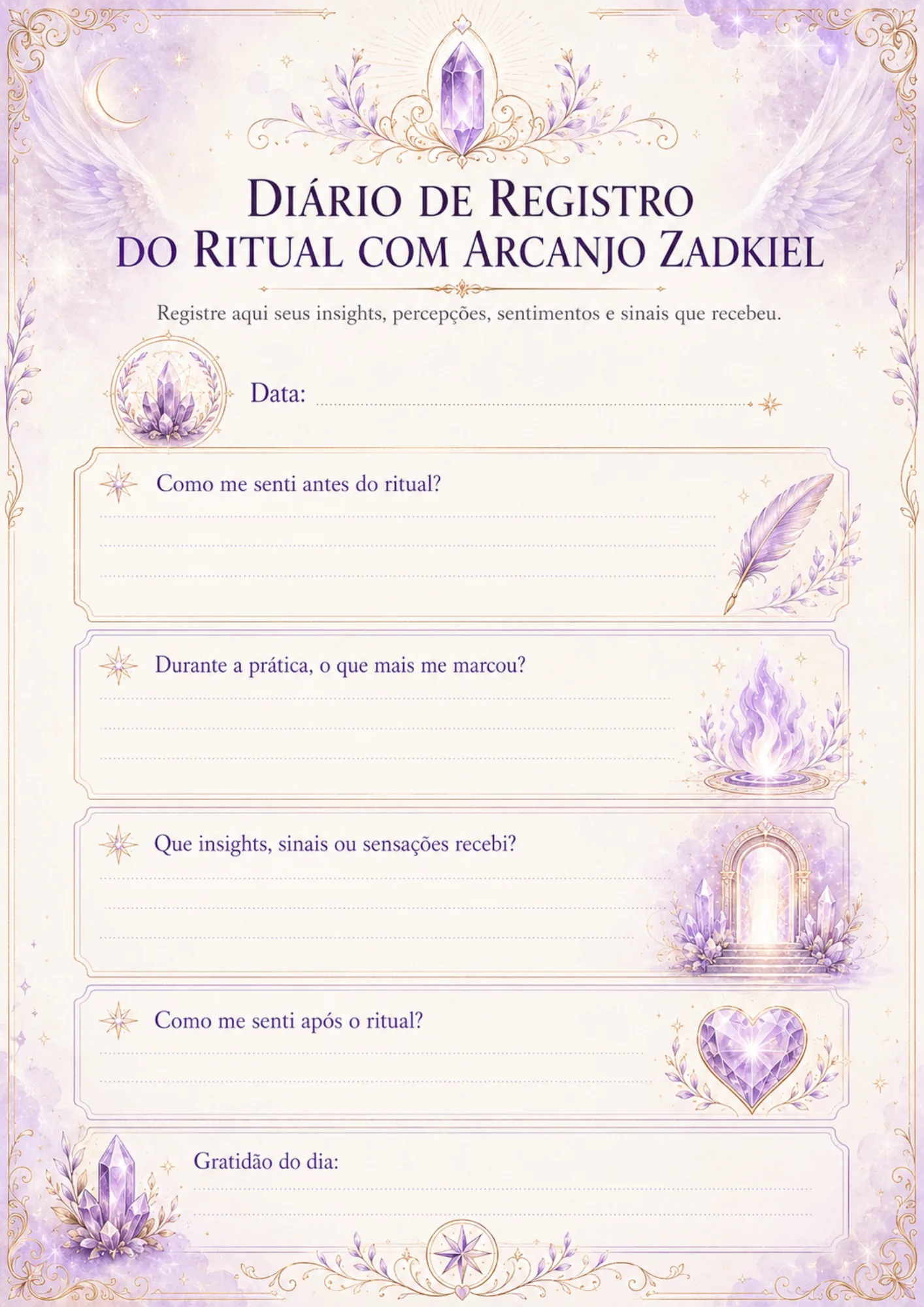 Página interna do material