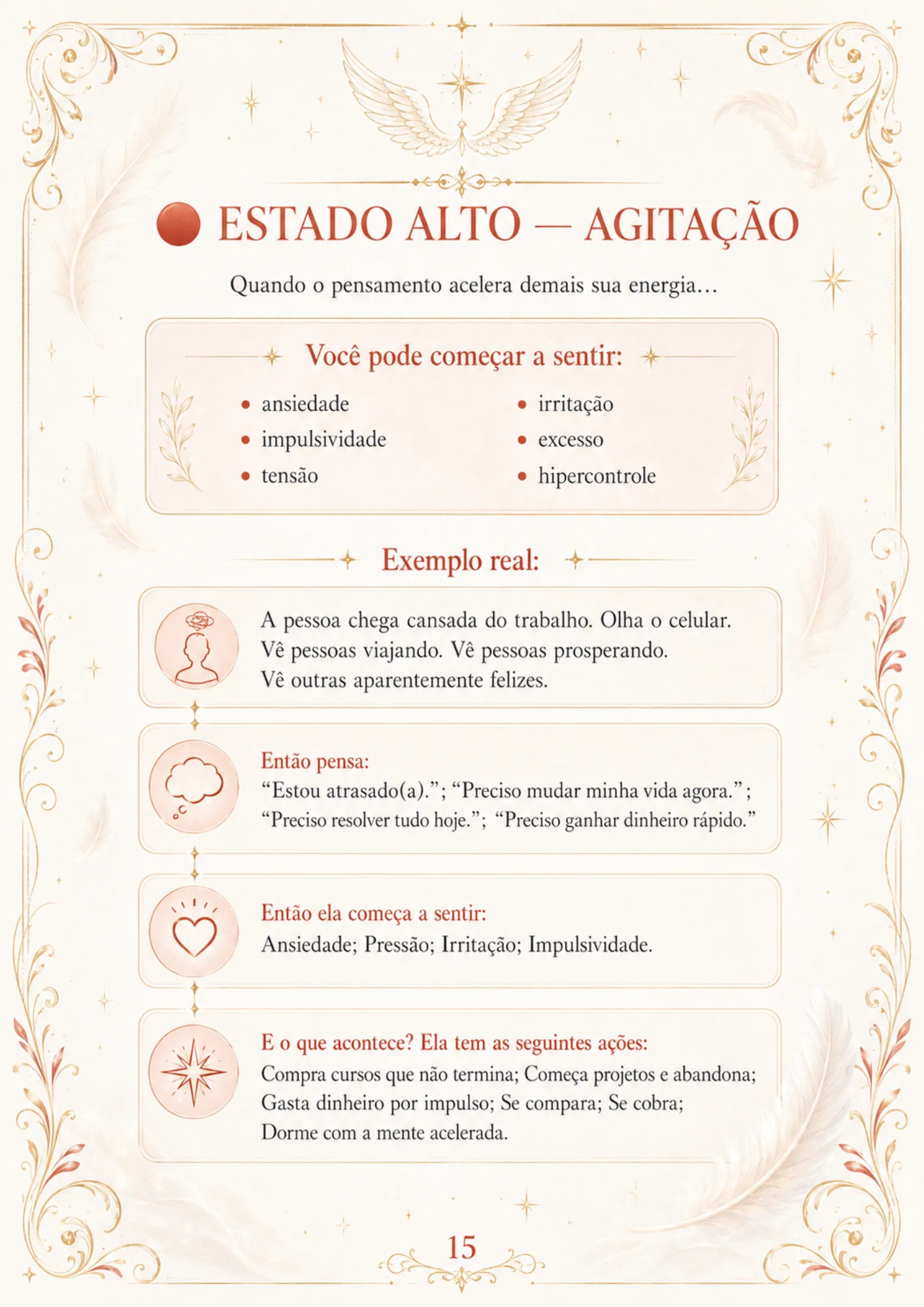 Página interna do material
